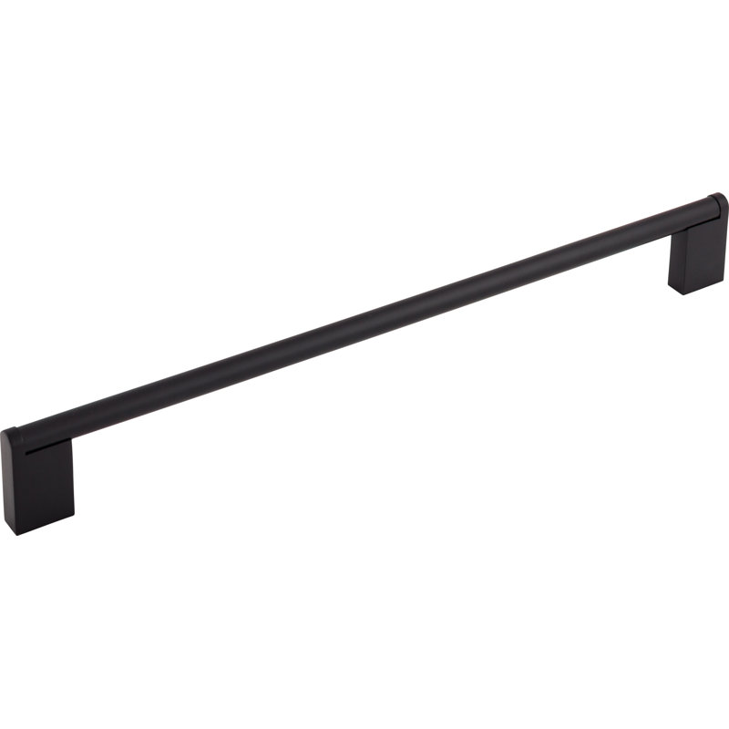 Princetonian Bar Pull, Flat Black, 18 7/8" Center to Center