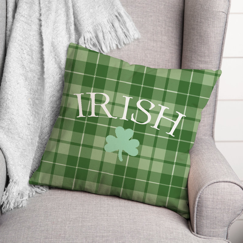 Plaid Throw Pillow, 20" x 20" 