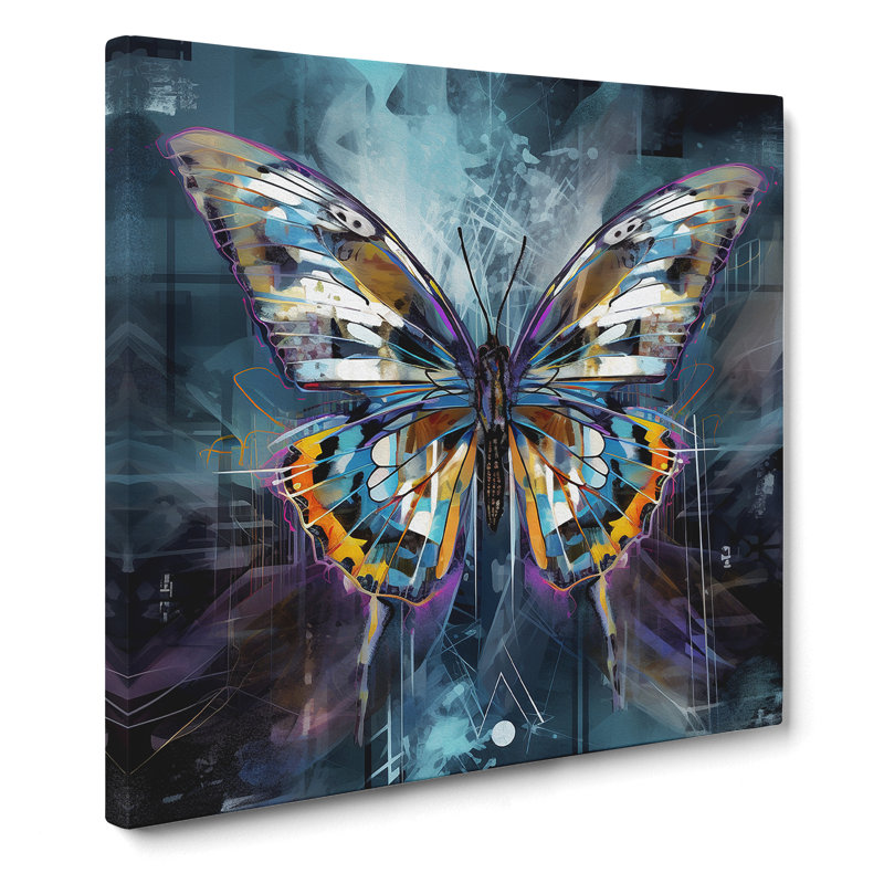 Butterfly Futurism No.2 - No Frame Print, 35cm H x 35cm W x 3cm D
