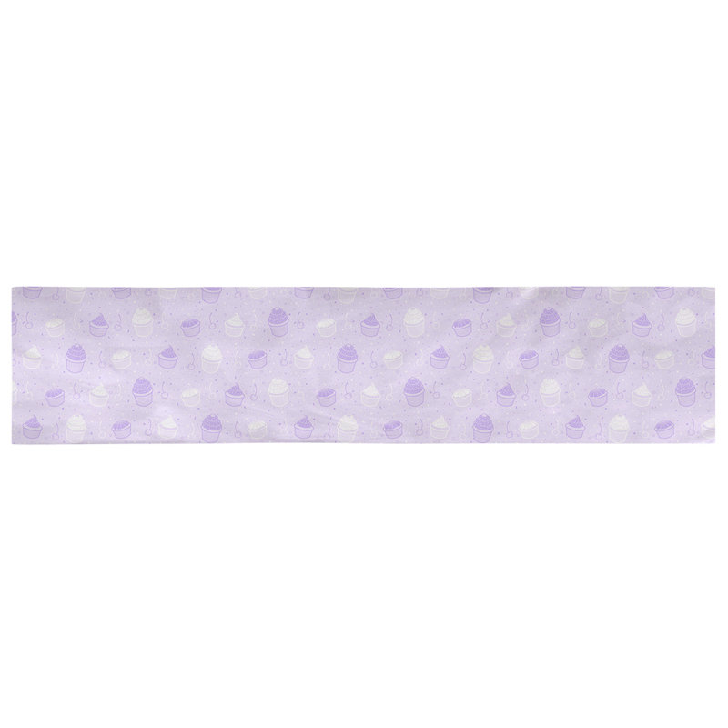 Chemin de table géométrique avicia, 72 po x 16 po, Mauve / Blanc, 100 % coton