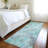 Machine Washable Indoor/Outdoor Xhevrie Teal Rug-1771687324