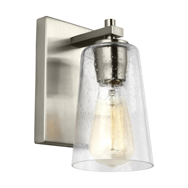 Applique murale 1 lumière Mercer de , Nickel satiné