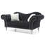 Causeuse Chesterfield en velours à accoudoirs roulés 75 po Lyons-58109152