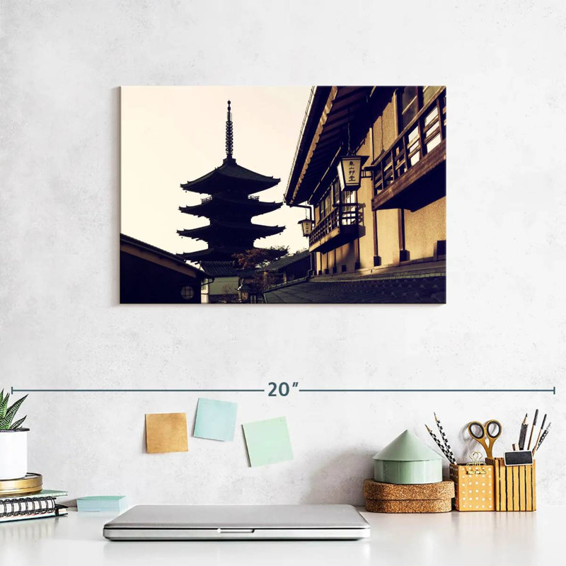 Adella Kofukuji Temple Silhouette, 8" H x 12" W