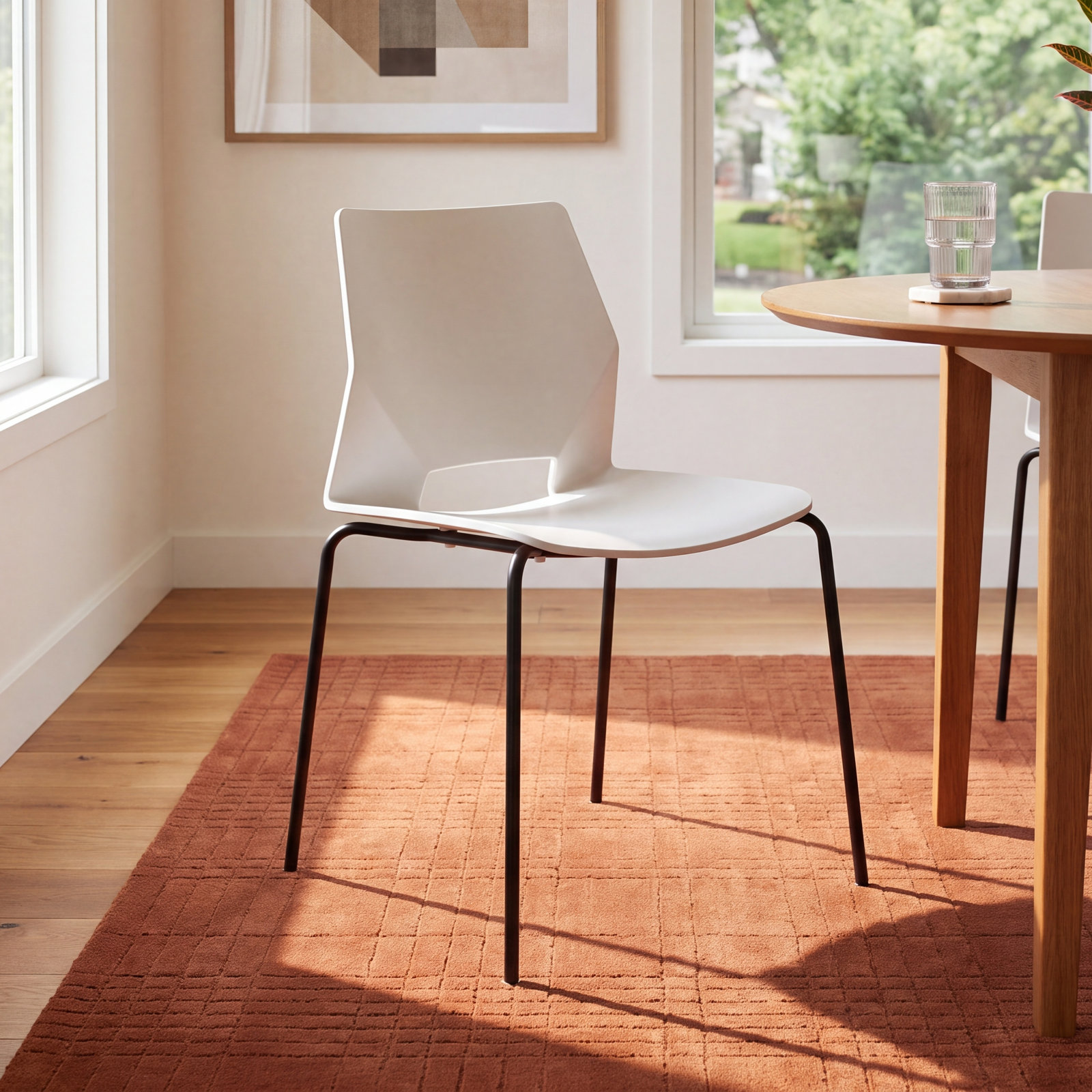 Samira Dining Chair, White