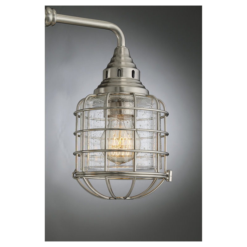 Detrick Vanity Light, Nickel satiné