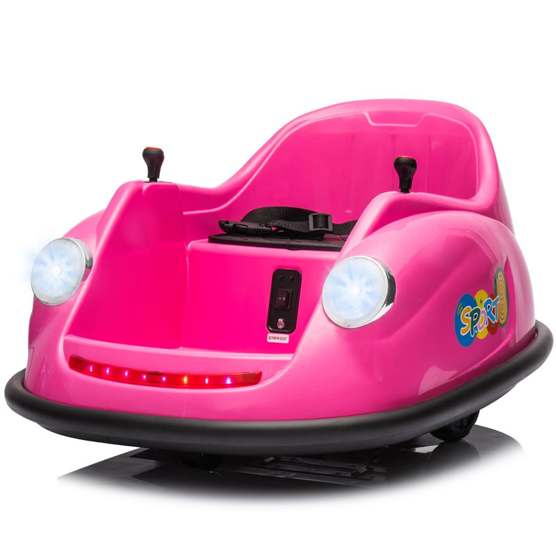 Voiture électrique autoportante pour enfants et tout-petits Ride On, Rose