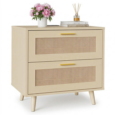 Table de chevet Boho Rattan