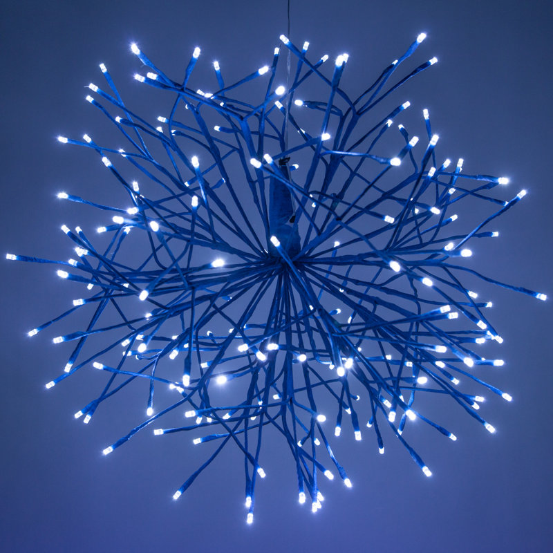 Branches lumineuses DEL scintillantes, Bleu / Blanc