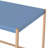 Navy Blue & Gold Finish Writing Desk W/Usb-851583374