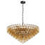 Lustre tambour en cristal (noir)