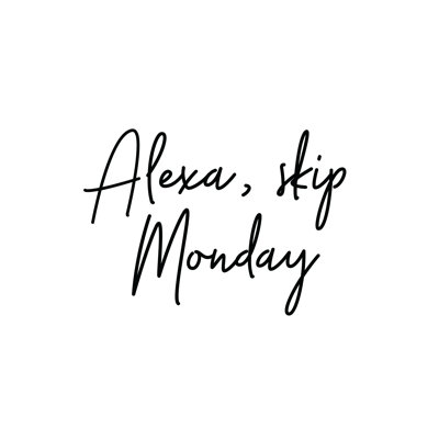 Skip Monday - Wrapped Canvas Print