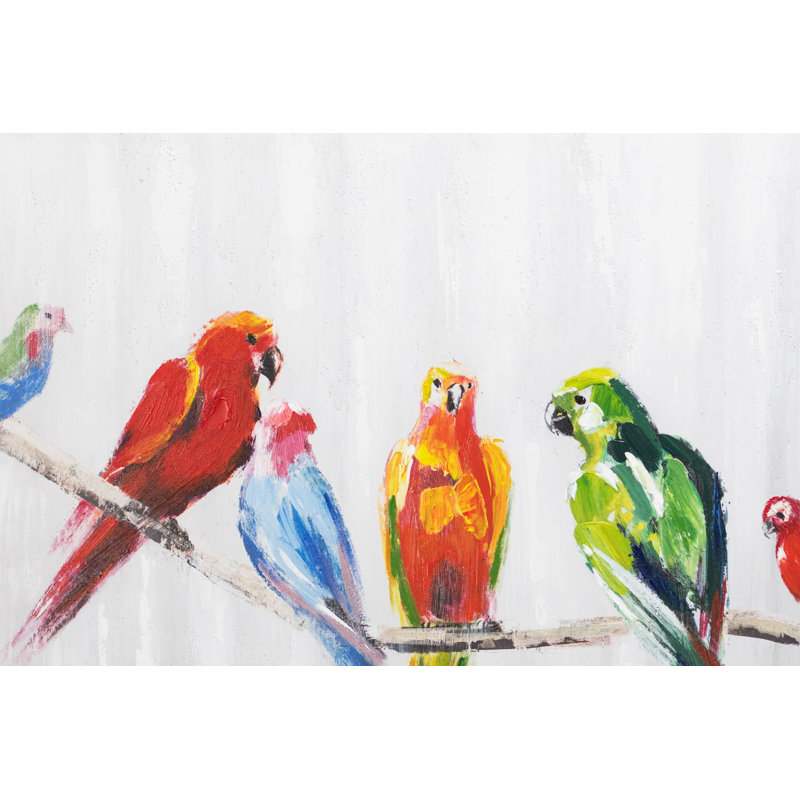 Colorful Friendship Hand -Painted Acrylic Painting