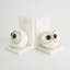Pair Alabaster Big Eyed Owl Bookends-Lg