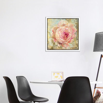 Rose Gold II by Debi Coules - Floater Frame Painting on Canvas