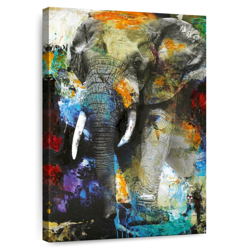 Brampt Blotchy Elephant, 36" H x 24" W