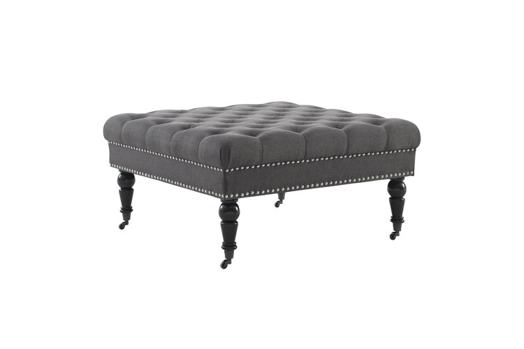 Landis 34.6" Wide Tufted Square Cocktail Ottoman