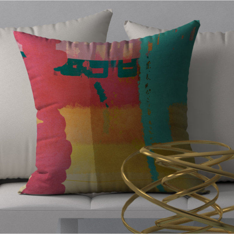  Housse et insert de coussin carré Radiant Extol, 20 po X 20 po