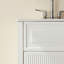 Meuble-lavabo autoportant entièrement assemblé avec plateau durable et portes à fermeture douce
