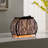 11.75" In Zebra Animal Print Purse W/ Black Faux Handle Table Lamp