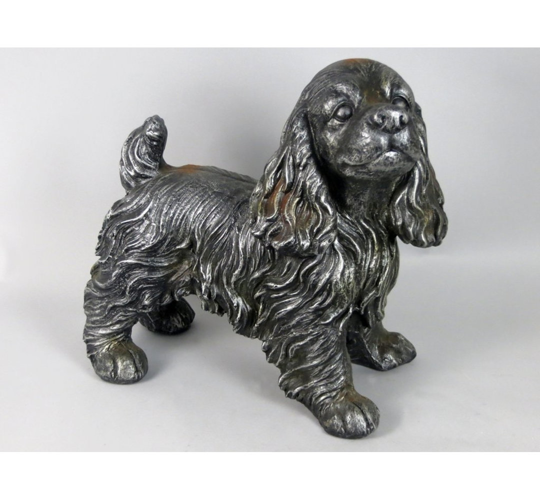 Mumford Dog Weather Resistant Magnesia Concrete Garden Statue