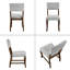 Ensemble de 2 chaises de salle à manger contemporaines rembourrées en tissu de chenille durable-1185756401