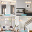3 Light Modern Bathroom Light Fixtures Over Mirror, Chrome Vanity Lights Milky White Glass Shades, E26 Socket (Bulbs Not Included)-2137335960-2116370059-2116370061