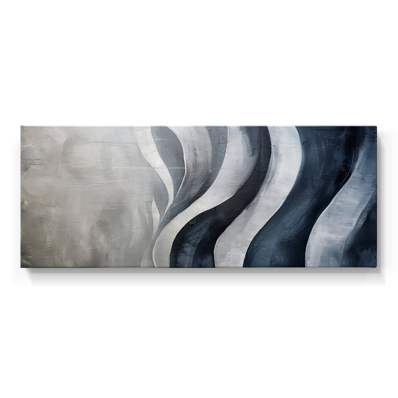 Toile tendue abstraite Seris 6 # VII-Wide Gallery, H 16 po x l 40 po