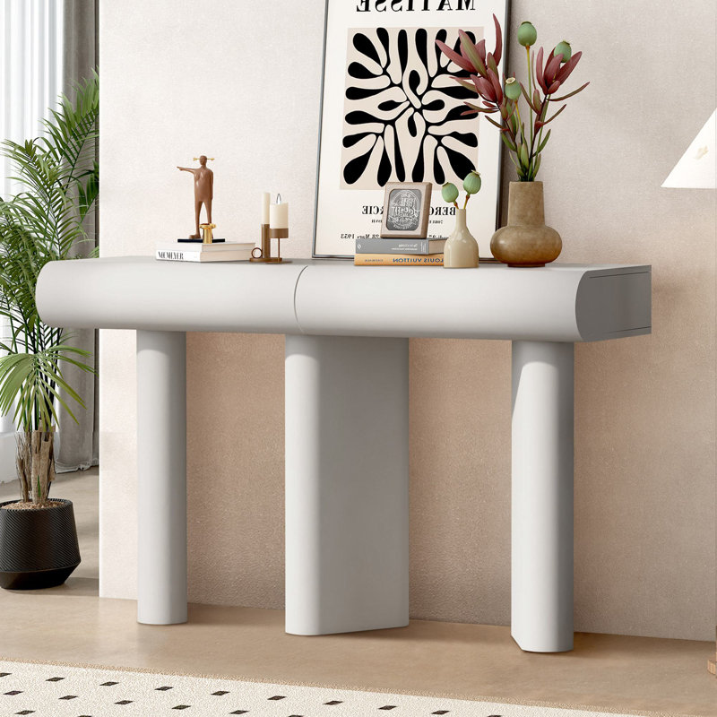 Console 47,6 po Beaumont, Blanc