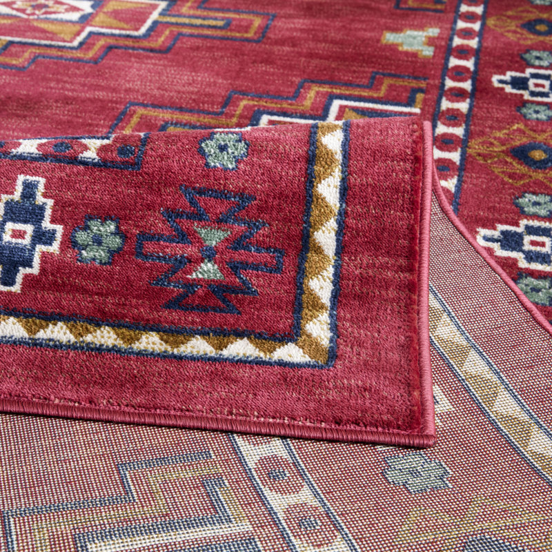 Catia Rectangle Oriental Indoor / Outdoor Area Rug, Rectangle : 50 x 80 cm