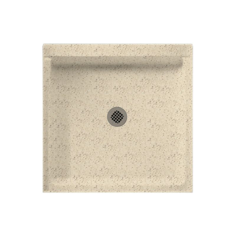 Base de douche 32 po x 32 po Solid Surface, Désert de Tahiti