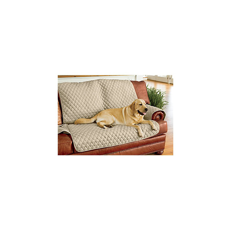 T-Cushion Loveseat Slipcover, 87.5" W, Red