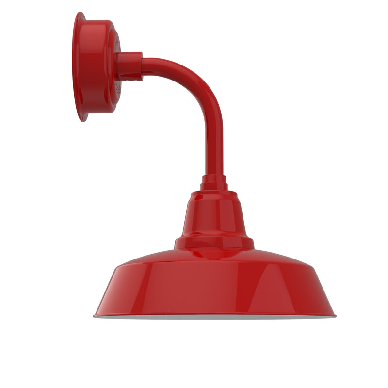 Paulina LED Barn Light, Cherry Red, 25.25" H x 14" W x 17.88" D