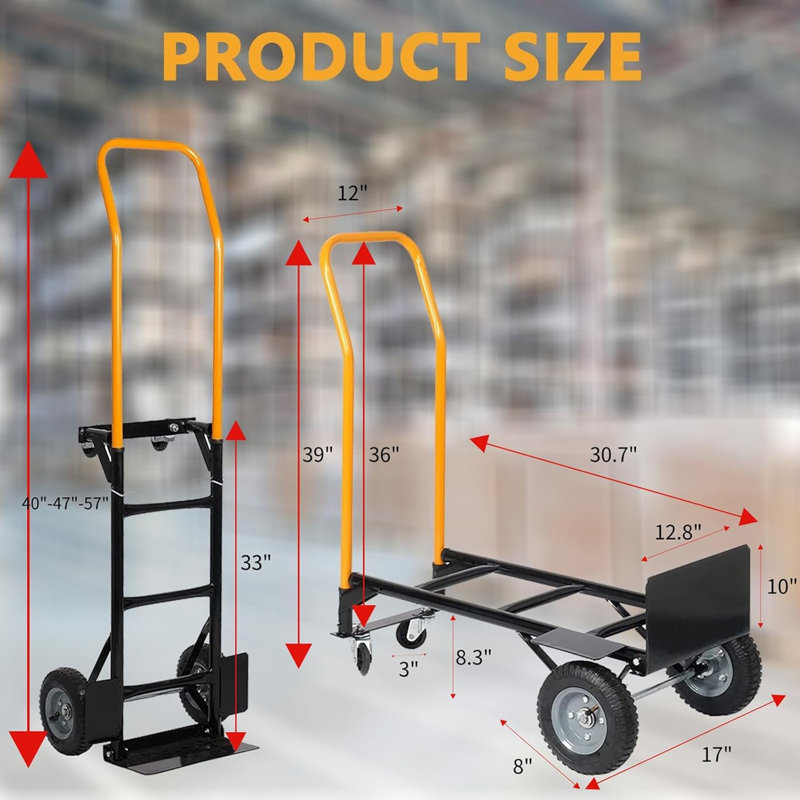 78cm H x 50cm W Utility Cart