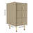 3 Drawers 23x15.7x11.8" Nightstand-1897265676