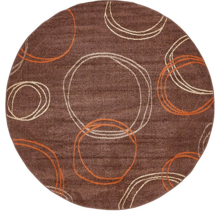 Jachim Abstract Brown Area Rug