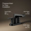 Kohler Hint Centerset 4 inch Bathroom Faucet with Pop-Up Drain Assembly, 2-Handle Bathroom Sink Faucet, 1.2 gpm-1297793942