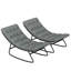 Ensemble de chaises berçantes d'extérieur modernes avec confort ergonomique