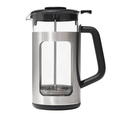 BonJour Coffee Stainless Steel French Press with Glass Carafe, 33.8-Ounce,  Maximus, Truffle & Reviews