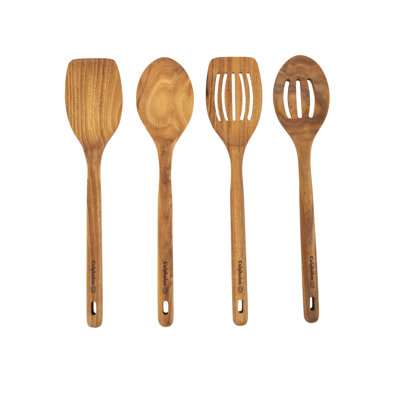 Ensemble d'ustensiles de cuisine en bois de teck 4 pièces Calphalon Prime