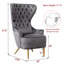 Fauteuil à oreilles Flaxville-87198360