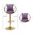 Nakyra Swivel Upholstered Adjustable Height Counter Stool with Metal Frame-1966517521