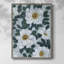 «Bright White Flowers II», reproduction encadrée - bois massif-98962951