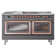 ILVE Nostalgie II Noblesse 60 in Dual Fuel Range 7 Burner, Griddle, Frenchtop