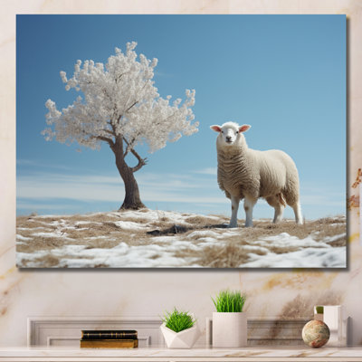 Sheep Minimalist Solitude - impression
