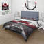 Ensemble de housse de couette Red and Grey Forest Serenity Bedding-867620924