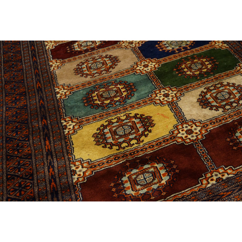 Tapis turc rétro noué Bokarra