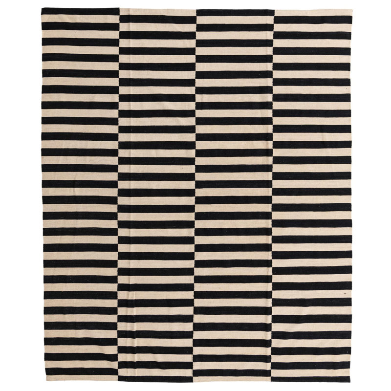 Tapis noir et blanc Jessen