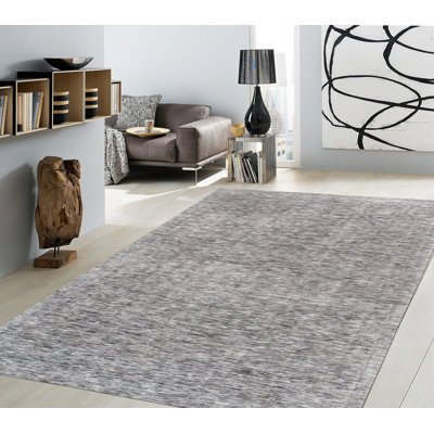 Xantia Abstract Area Rug in Gray