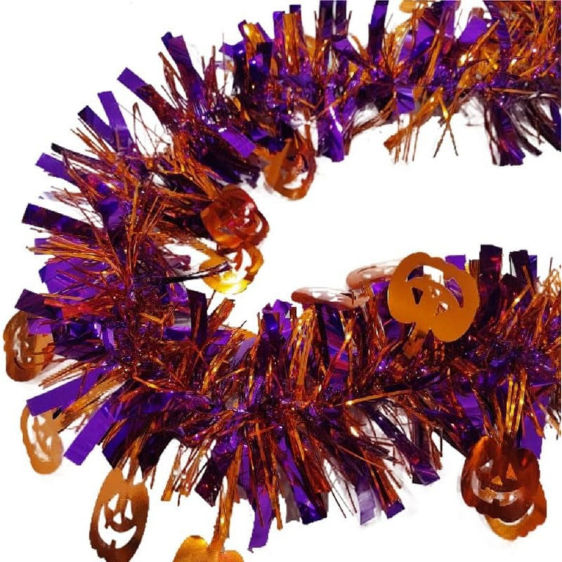 Guirlande 2 'Halloween, Orange / mauve